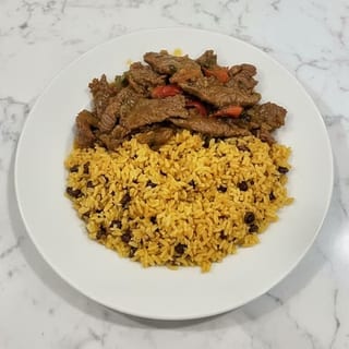 Bistec en salsa